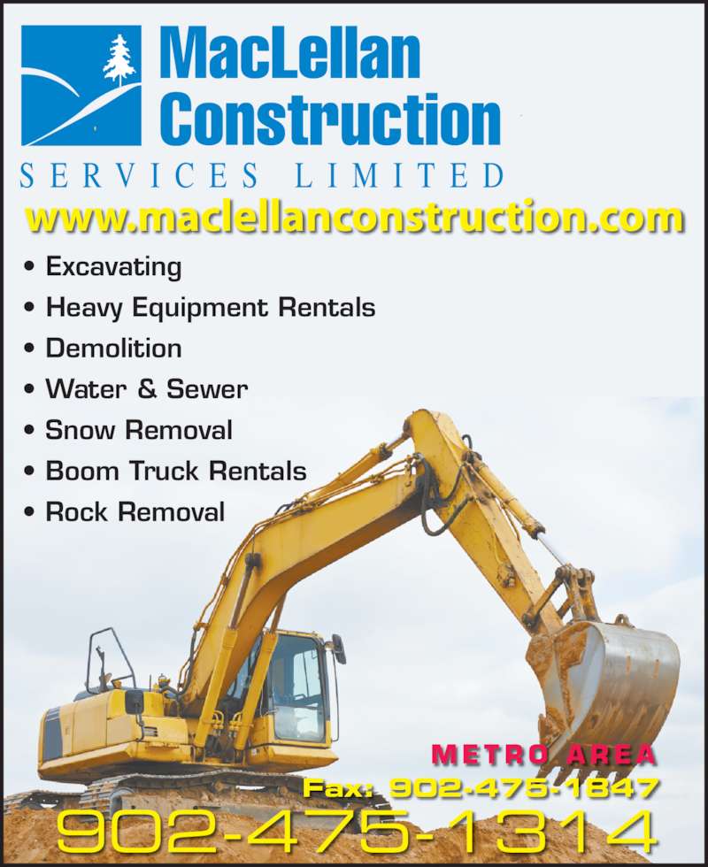 MacLellan Construction Services Limited Halifax, NS 780 Old Sambro