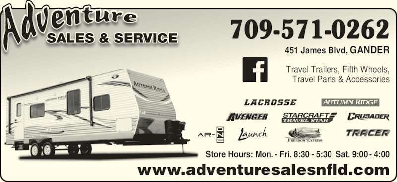 Adventure Sales and Service - Gander, NL - 451 James Blvd | Canpages