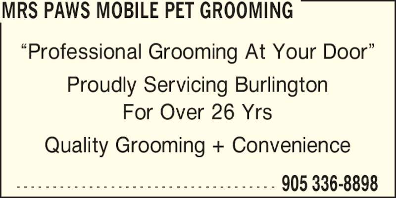 Mobile Dog Grooming Burlington Ontario Mobile Dog Grooming Burlington Ontario