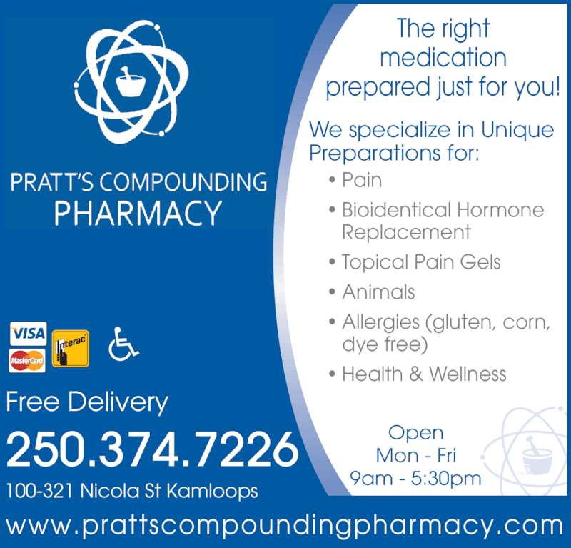 Pratt's Compounding Pharmacy Opening Hours 100321 Nicola St
