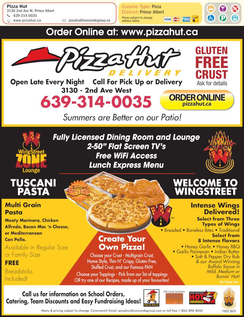 Pizza Hut - Prince Albert, SK - 3130 2nd Avenue W