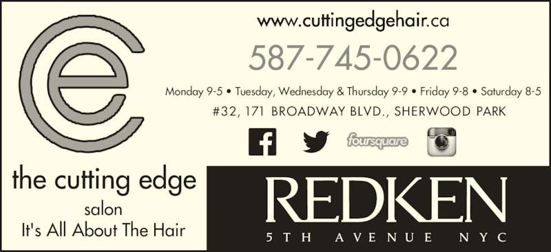Cutting Edge Hair Company Ltd - Sherwood Park, AB - 32-171  Cutting Edge Hair Company Ltd - Sherwood Park, AB - 32-171