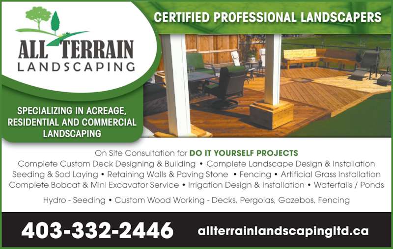 all terrain landscaping ltd opening hours raymond ab landscaping advertising