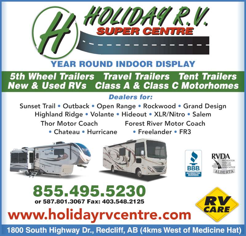 Holiday R V Super Centre Opening Hours Bay 3 1800 South Hwy Dr