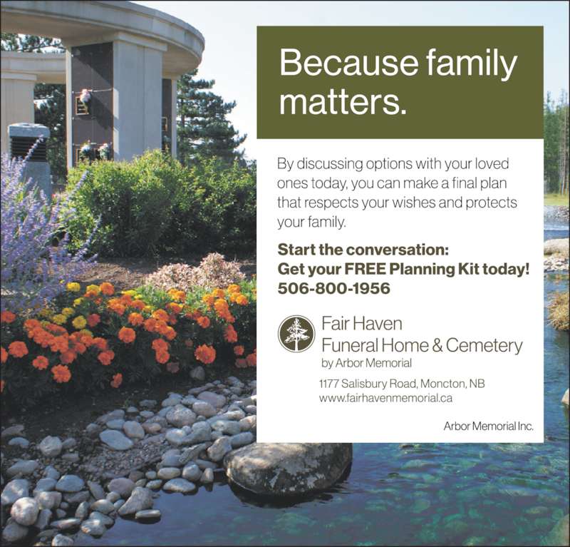 Fair Haven Funeral Home 1177 Salisbury Rd, Moncton, NB