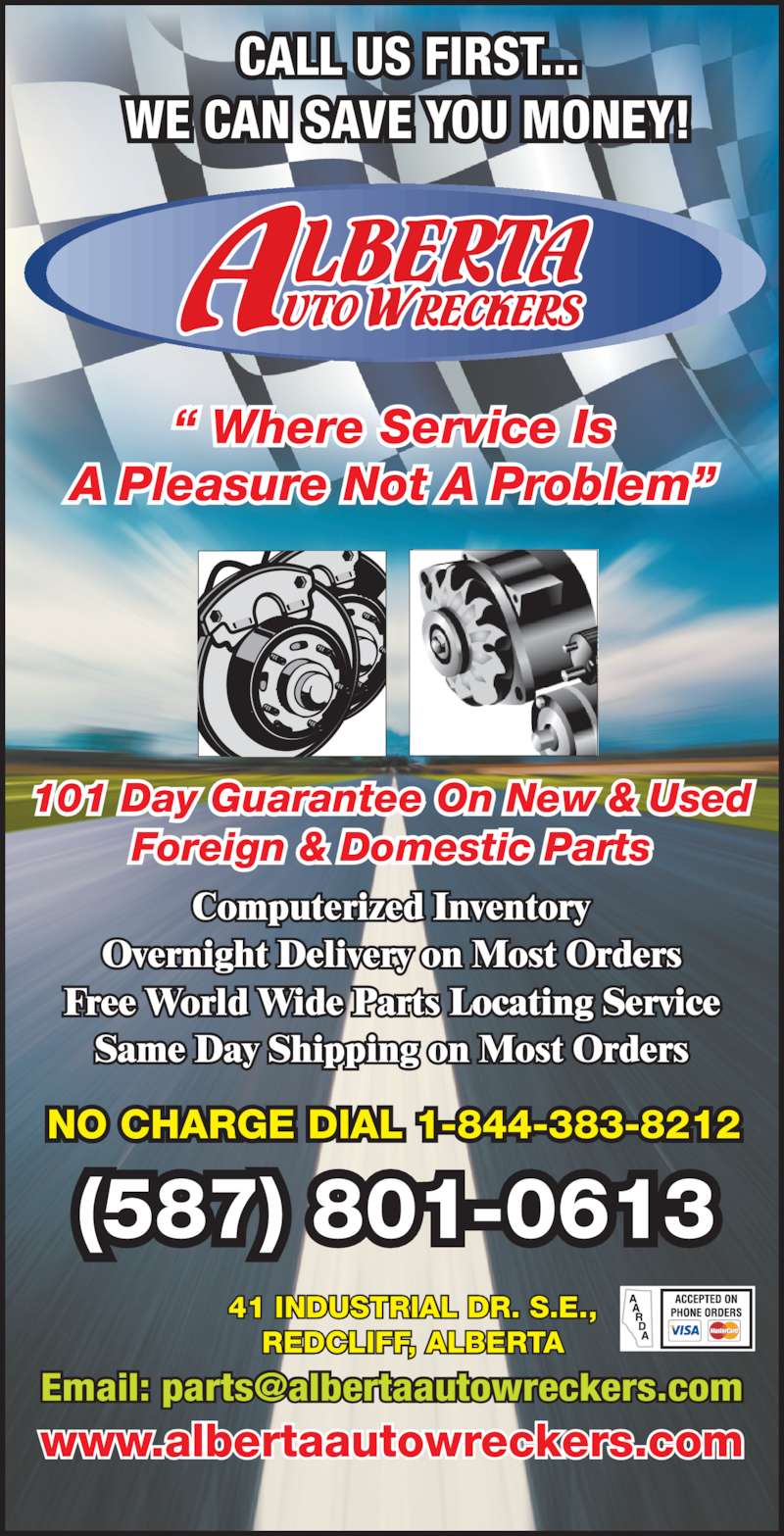 Alberta Auto Wreckers Redcliff, AB 41 Industrial Dr SE Canpages