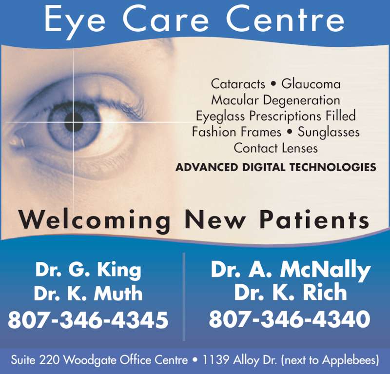 Eye Care Centre 1139 Alloy Dr, Thunder Bay, ON