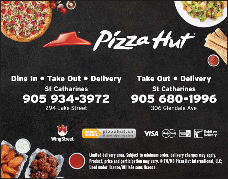 Pizza Hut Menu, Hours & Prices 294 Lake St, St Catharines, ON