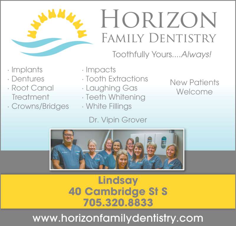 Horizon Family Dentistry Opening Hours 40 Cambridge St S, Lindsay, ON