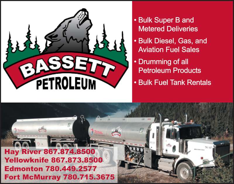 Bassett Petroleum Distributors Ltd 318 MacAlpine Cres, Fort McMurray, AB