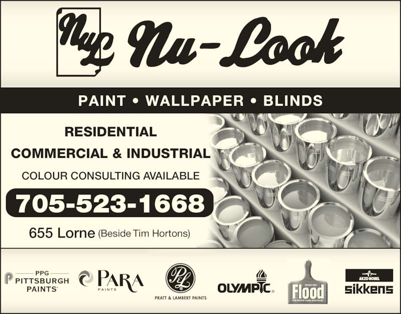 NuLook Paints & Wallpaper 655 Lorne St, Sudbury, ON