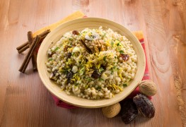 Barley pilaf with a twist of lemon and a shot of pecans