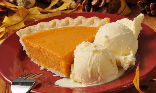 Decadent sweet potato pie with cranberry-pecan marmalade