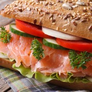 Pack a salmon sandwich with wasabi mayonnaise