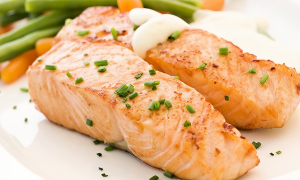 Try orange-brined salmon steaks with corn relish