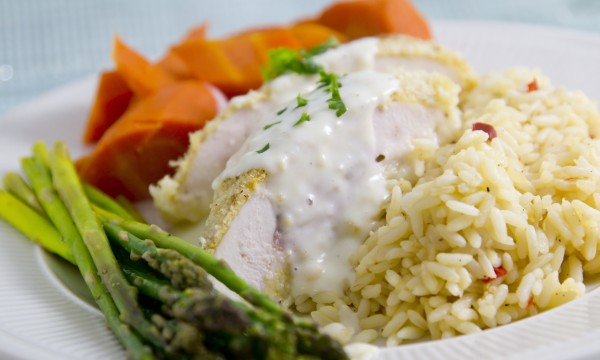 The all-new, healthier chicken cordon bleu