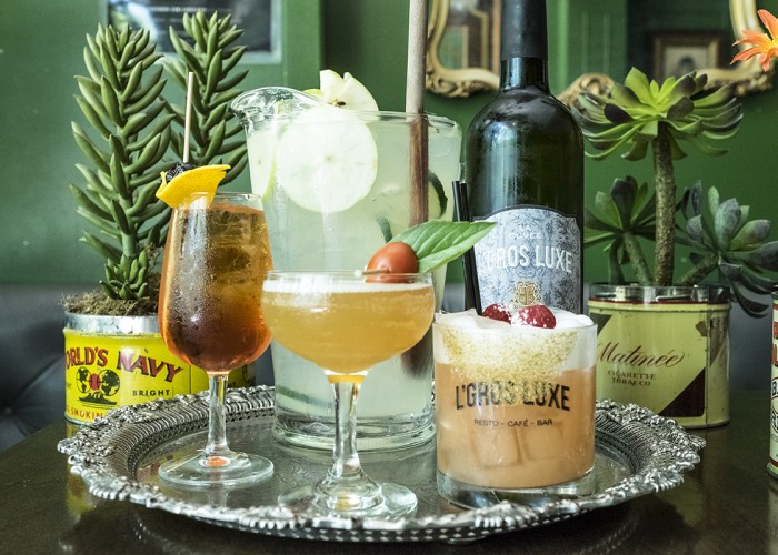 At L'Gros Luxe 100% Végé, it's the cocktails that are the attention-grabbers.