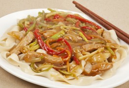 Dinner tonight: sweet-and-sour pork lo mein