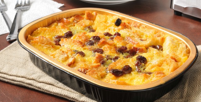 Recette de pouding au pain à la banane