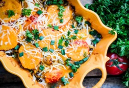 Ragoût d’automne avec patates douces et chou frisé