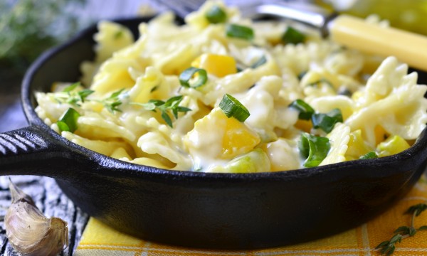 Recette de farfalle avec sauce à la courge d’hiver